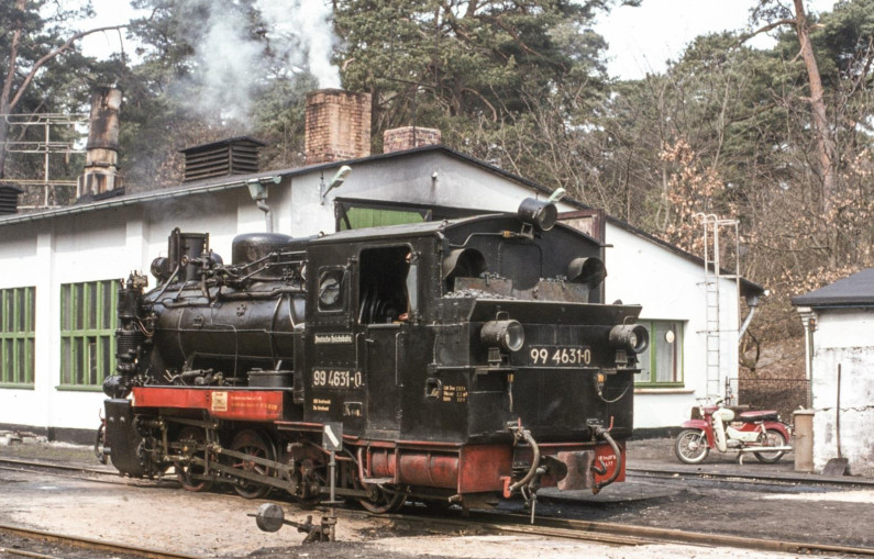 99 4631-0 at Göhren on 11.04.78