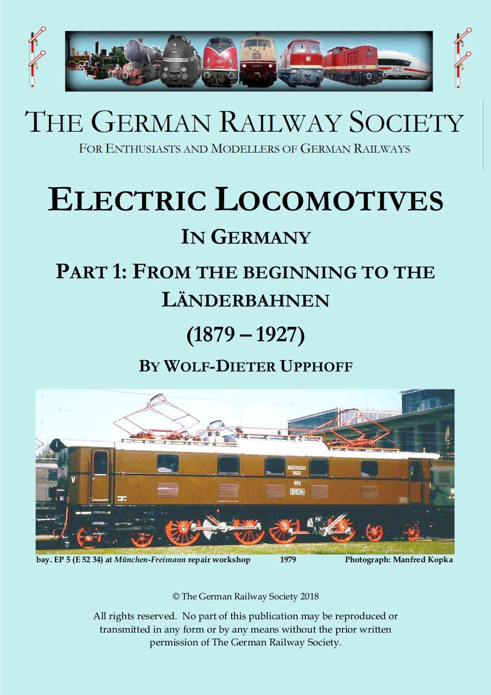Cover image: Electric locomotives in Germany. <br>Part 1: from the beginning to the Länderbahnen (1879-1927)