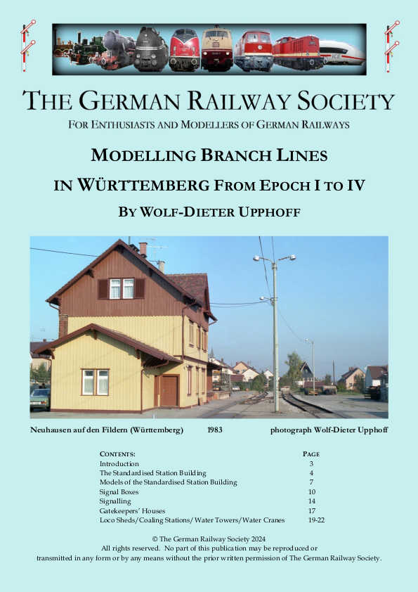 Cover image: Modelling branch lines in Württemberg from Epoch I to IV